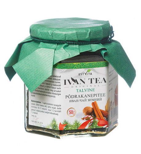 Čaj Ivan - zimný 50 g v sklenenom pohári