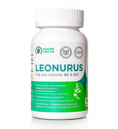 Leonurus (srdcovník) s Mg , vitamín B6 180 kaps.