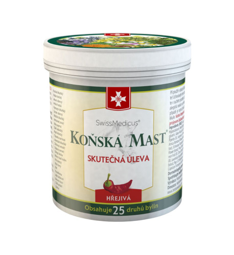 Konská masť hrejivá 250 ml – SwissMedicus Konská masť hrejivá 250 ml – SwissMedicus