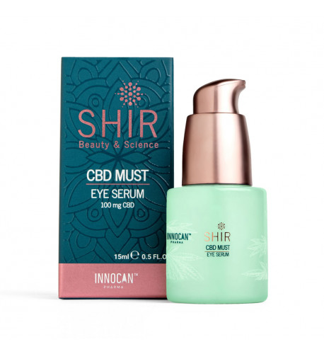 CBD očné sérum proti opuchom, tmavým kruhom a vráskam 15 ml - SHIR Beauty & Science