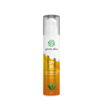 Aloe vera Sun – opaľovacie mlieko SPF 50 – 200 ml – Green idea Aloe vera Sun – opaľovacie mlieko SPF 50 – 200 ml – Green idea