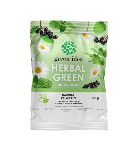 Herbal green – bylinné cukríky 100 g – Green idea