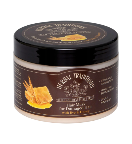 Maska na poškodené vlasy s ražou a medom - 300 ml - Herbal Traditions