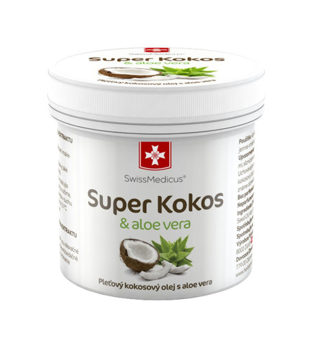 Super kokos & aloe vera pleťový olej - 150 ml - SwissMedicus Super kokos & aloe vera pleťový olej - 150 ml - SwissMedicus