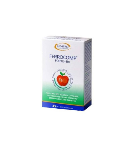 IN VITRO Ferrocomp forte + B12, 45 tabliet - InVitro