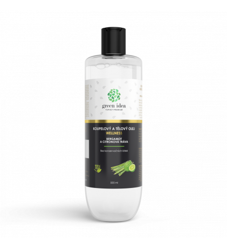 Bergamot a citrónová tráva kúpeľový a telový olej 500 ml - Green idea