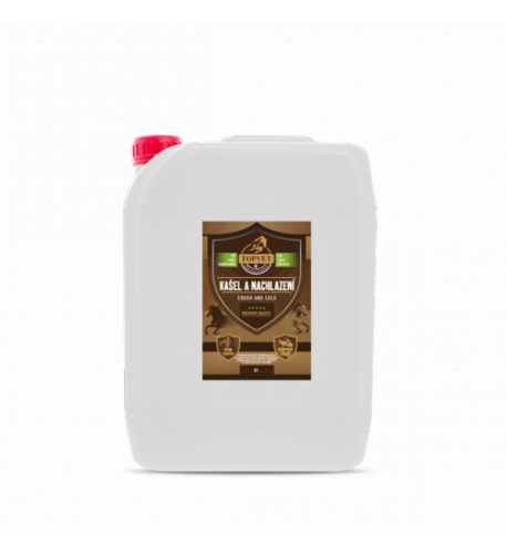 Sirup Kašeľ a nachladnutie pre kone 5000 ml - Green idea