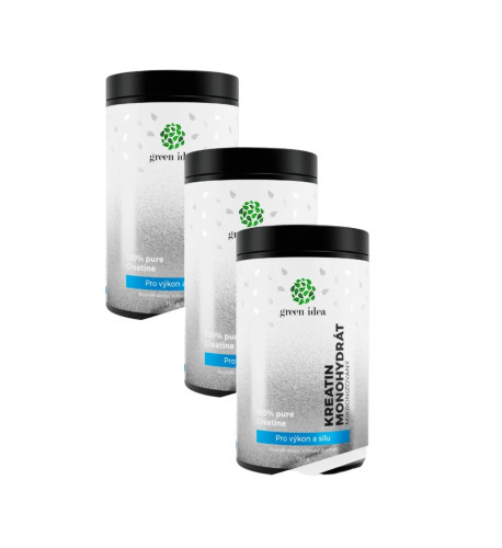 Zvýhodnený set 3x: Kreatín monohydrát – mikronizovaný 150 g - Green idea