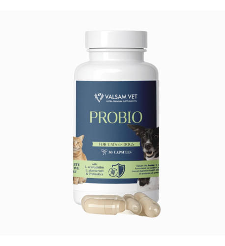 PROBIO - probiotiká a prebiotiká pre psy a mačky 30 kapsúl - Valsam Vet