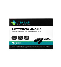 Aktívne uhlie 300 mg – 20 kapsúl – VITA-LAB