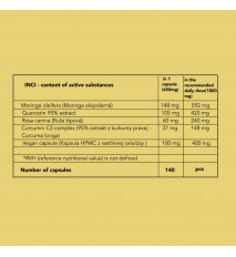 Zvýhodnený set: 2 x Histamin blocker s moringou, kurkumou a kvercetínom - 140 kapsúl