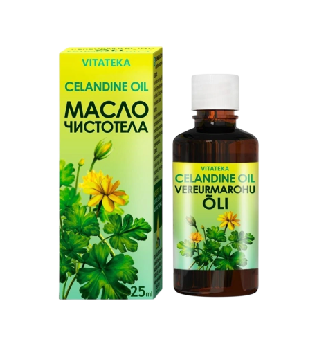 Olej s extraktom z lastovičníka a vitamínom E – 25 ml – Vitateka