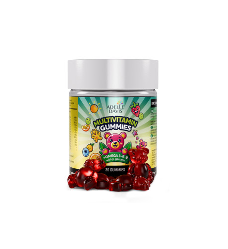 MULTIVITAMIN GUMMIES + OMEGA 3 a Betaglukan pre deti od 3 rokov - Adelle Davis