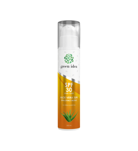 Aloe vera sun - opaľovacie mlieko SPF 30 200 ml - Green idea