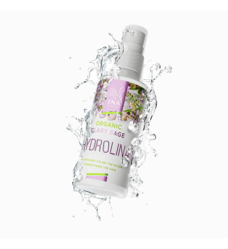 HYDROLINA - organická voda zo šalvie na lupiny a svrbenie pokožky hlavy - 150 ml - INA Essentials