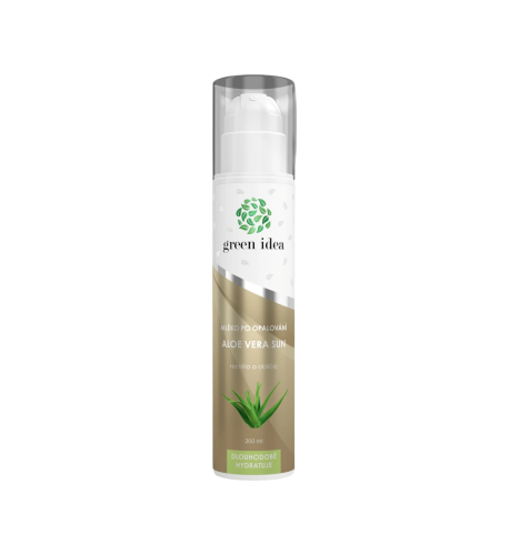 Aloe vera sun – mlieko po opaľovaní 200 ml – Green idea Aloe vera sun – mlieko po opaľovaní 200 ml – Green idea