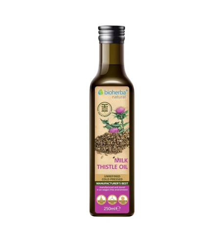 Olej z pestreca mariánskeho, lisovaný za studena - 250 ml - Bioherba