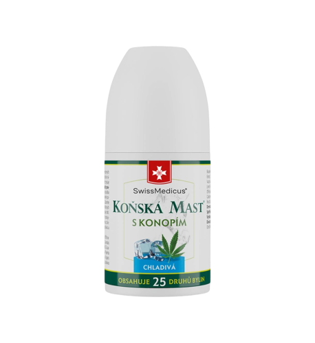 Konská masť s konope chladivá ROLL-ON - 90 ml - SwissMedicus Konská masť s konope chladivá ROLL-ON - 90 ml - SwissMedicus