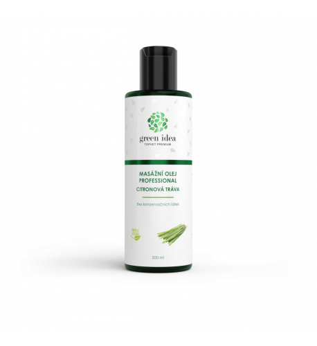 Masážny olej – Citronová tráva 200 ml – Green idea