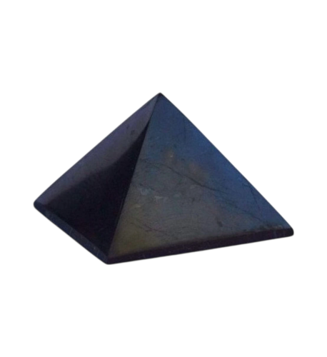Šungitové kamene Šungit pyramída Veľkosť: 6 cm