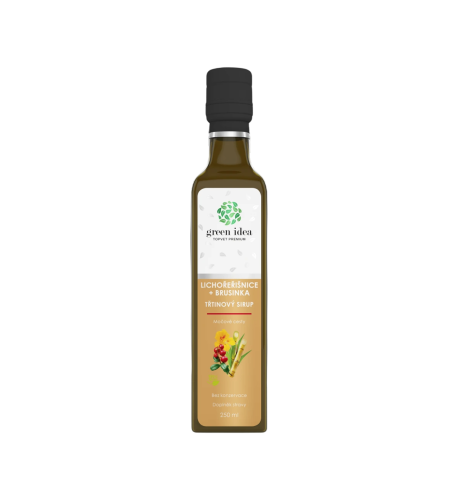 Kapucínka+brusnica – trstinový sirup 250 ml – Green idea