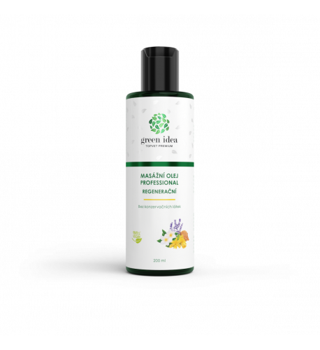 Regeneračný masážny olej 200 ml – Green idea