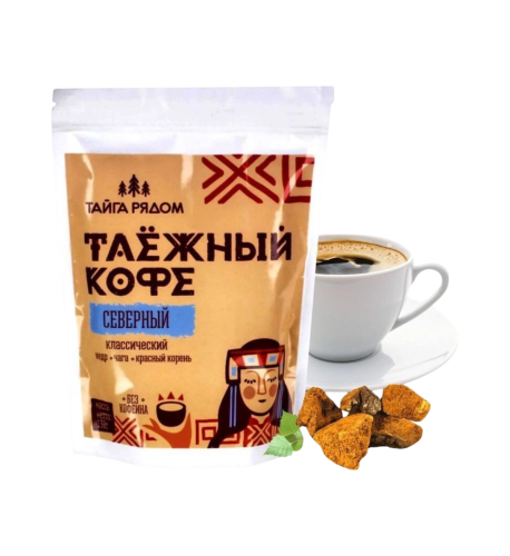 Tajga káva s cédrom, čakankou, čagou a červeným koreňom - klasická - 130g - Specialist Tajga káva s cédrom, čakankou, čagou a červeným koreňom - klasická - 130g - Specialist