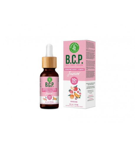 Konopné kvapky s BCP Junior - 30 ml - Zelená Země