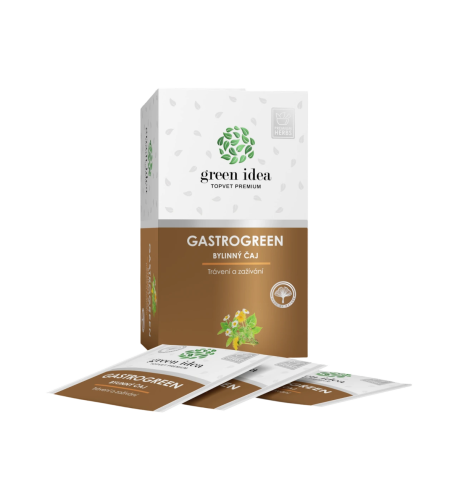 Herbex Gastrogreen – bylinný čaj – 20 vrecúšok – Green idea