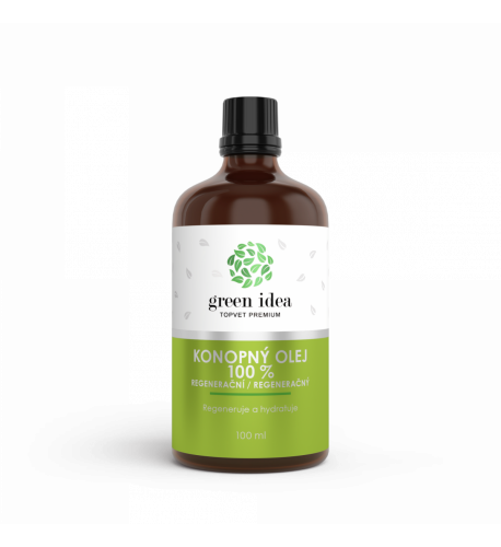 Regeneračný konopný olej 100 % – 100 ml – Green idea