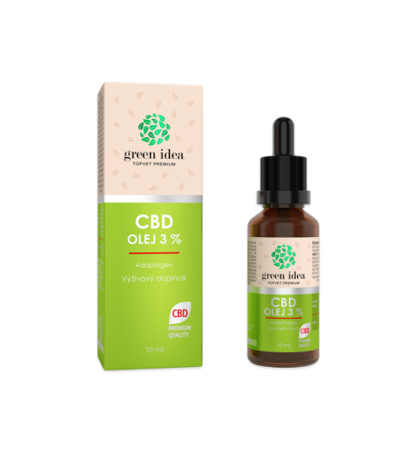 CBD olej 3 % 10 ml – Green idea