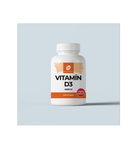 Vitamín D3 4000IU - 110 tabliet - Dr. Fleming