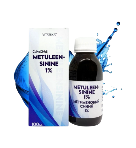 Metylénová modrá 1 % – vodný roztok – 100 ml – Vitateka