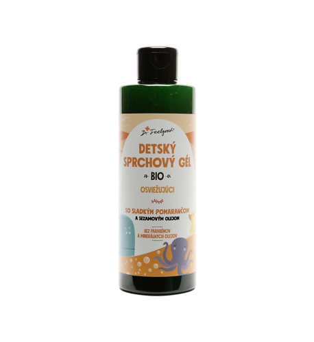 BIO Detský Sprchový gél POMARANČ - 200 ml - Dr. Feelgood BIO Detský Sprchový gél POMARANČ - 200 ml - Dr. Feelgood