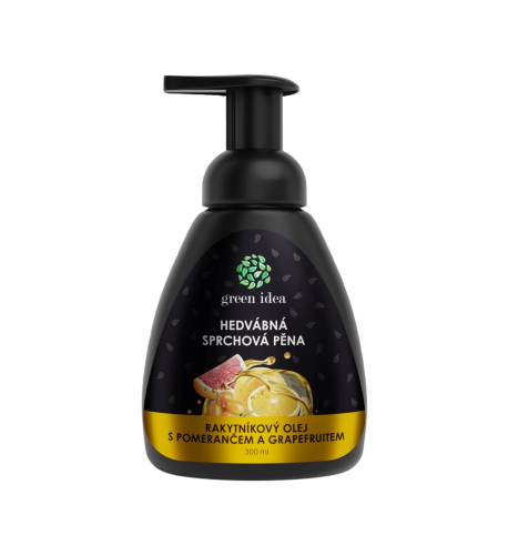 Hodvábna sprchová pena rakytníkový olej s pomarančom a grepom 300 ml - Green idea Hodvábna sprchová pena rakytníkový olej s pomarančom a grepom 300 ml - Green idea