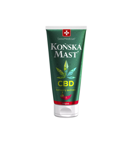 Konská masť s CBD hrejivá 200 ml – Green idea