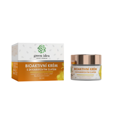 Bioaktívny krém s 24-karátovým zlatom – 50 ml – Green idea
