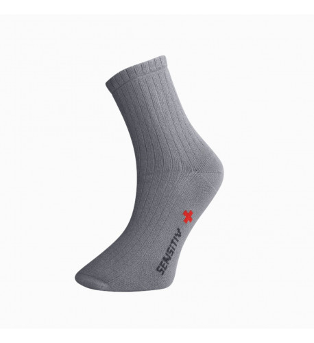 Ponožky pre osoby s objemnými nohami - šedé - Ovecha Veľkosť: L (35-38)