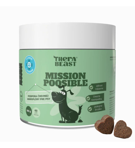 Mission Poosible – probiotiká a prebiotiká pre psov – 60 ks – Therabeast