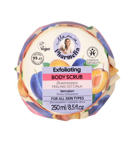 Exfoliačný telový peeling so slivkou - 250 ml - Mama Pharmelia