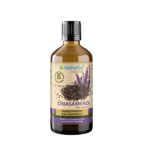 Chia olej lisovaný za studena - 100 ml - Bioherba