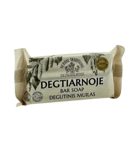 Dechtové tuhé mydlo na tvár a telo – 140 g – Herbal Traditions