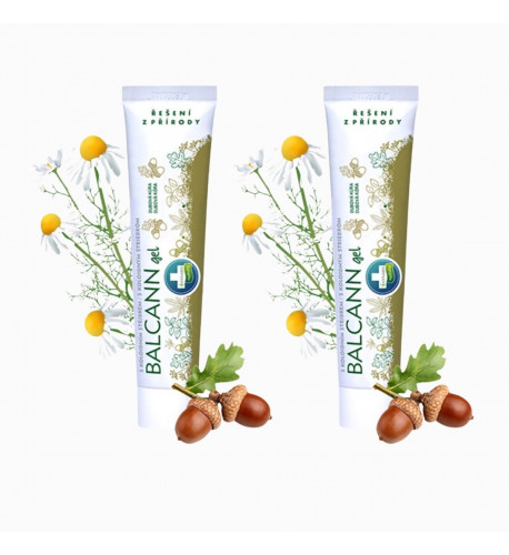 Zvýhodnený set: 2x BALCANN gél s dubovou kôrou na hemoroidy, praskliny - 75 ml - Annabis Zvýhodnený set: 2x BALCANN gél s dubovou kôrou na hemoroidy, praskliny - 75 ml - Annabis