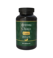 Čaga sibírska FORTE - 60 vegánskych kapsúl (600mg/ kapsula)