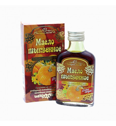 100% tekvicový olej, za studena lisovaný, panenský - Specialist Objem: 100 ml