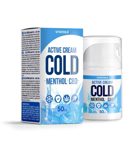 Upokojujúci chladivý krém s mentolom a CBD – 50 ml – Vitateka