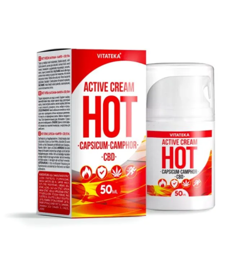 Hrejivý krém s paprikou, gáfrom a CBD – 50 ml – Vitateka