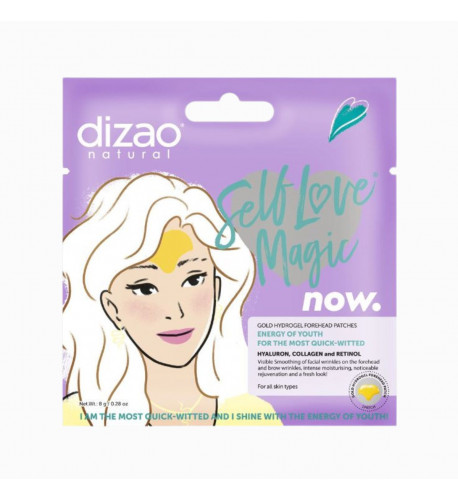 Hydrogélová náplasť na čelo s kyselinou hyalurónovou, kolagénom a retinolom - 8 g - Dizao