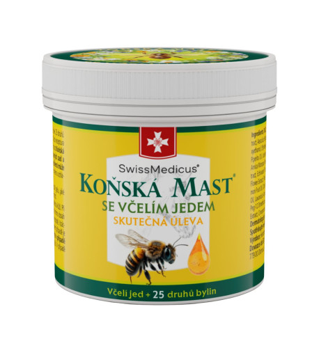 Konská masť so včelím jedom 150 ml - SwissMedicus