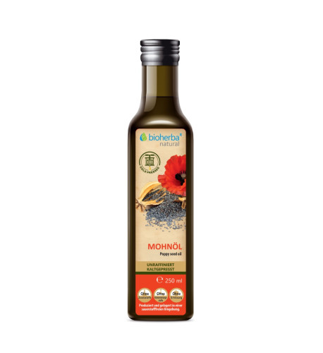 Makový olej lisovaný za studena - 250 ml - Bioherba